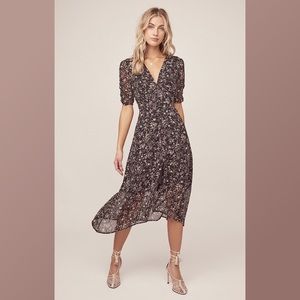 ASTR THE LABEL SOLEIL MIDI DRESS